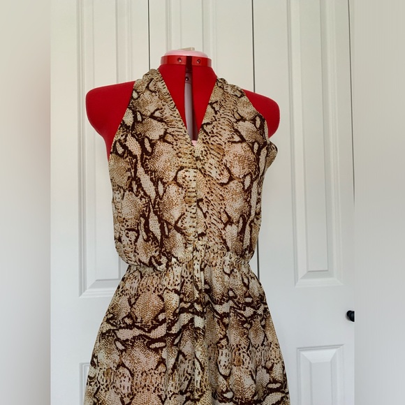 Sundays leopard print maxi beach dress size US6 - Picture 2 of 12